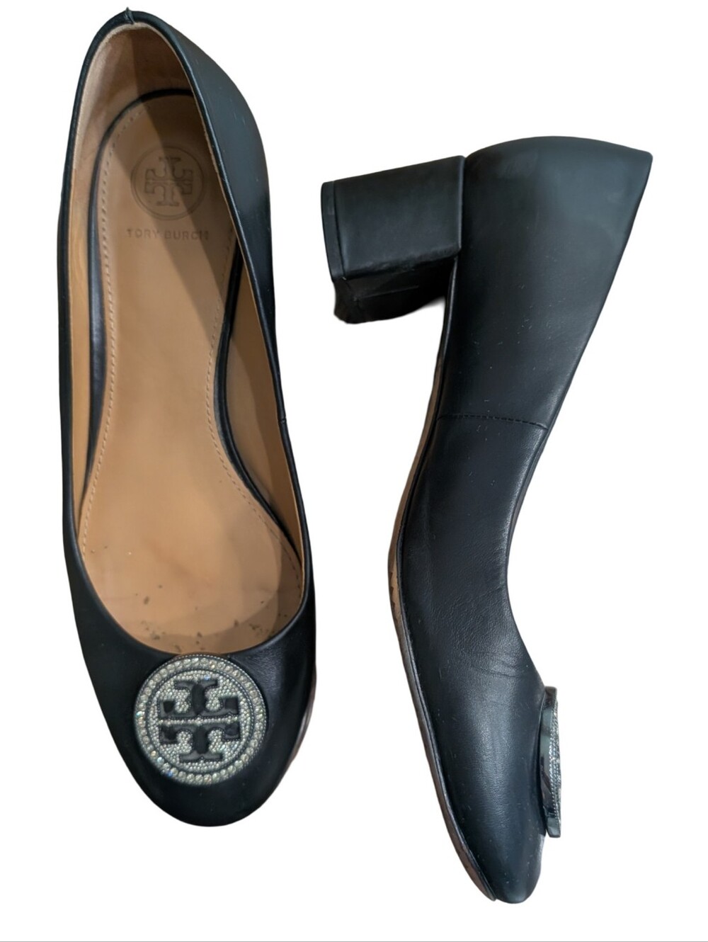 Tory Burch Liana block-heel pumps Size 8 Tory Burch Liana block-heel